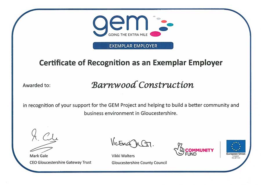 barnwood is an exemplar employer